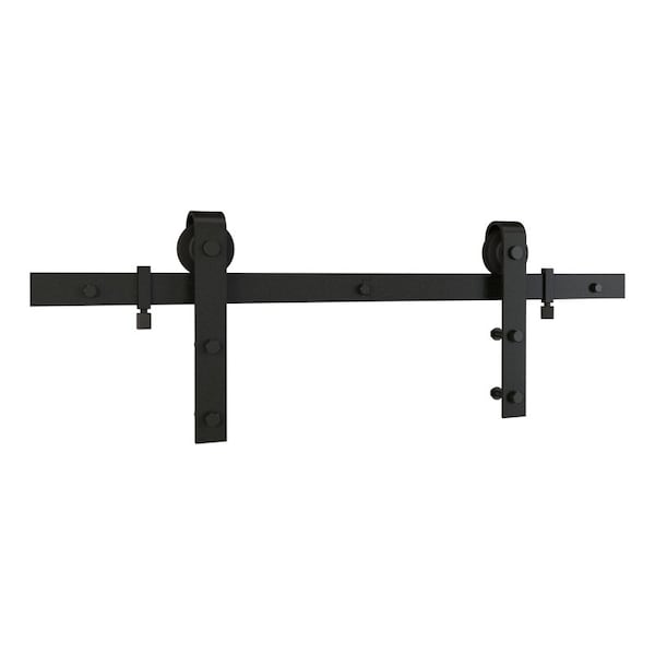 National Hardware National Hardware Classic 72 in. L Matte Black Steel Barn Door Hanger Kit 1 pc N700-003 - main